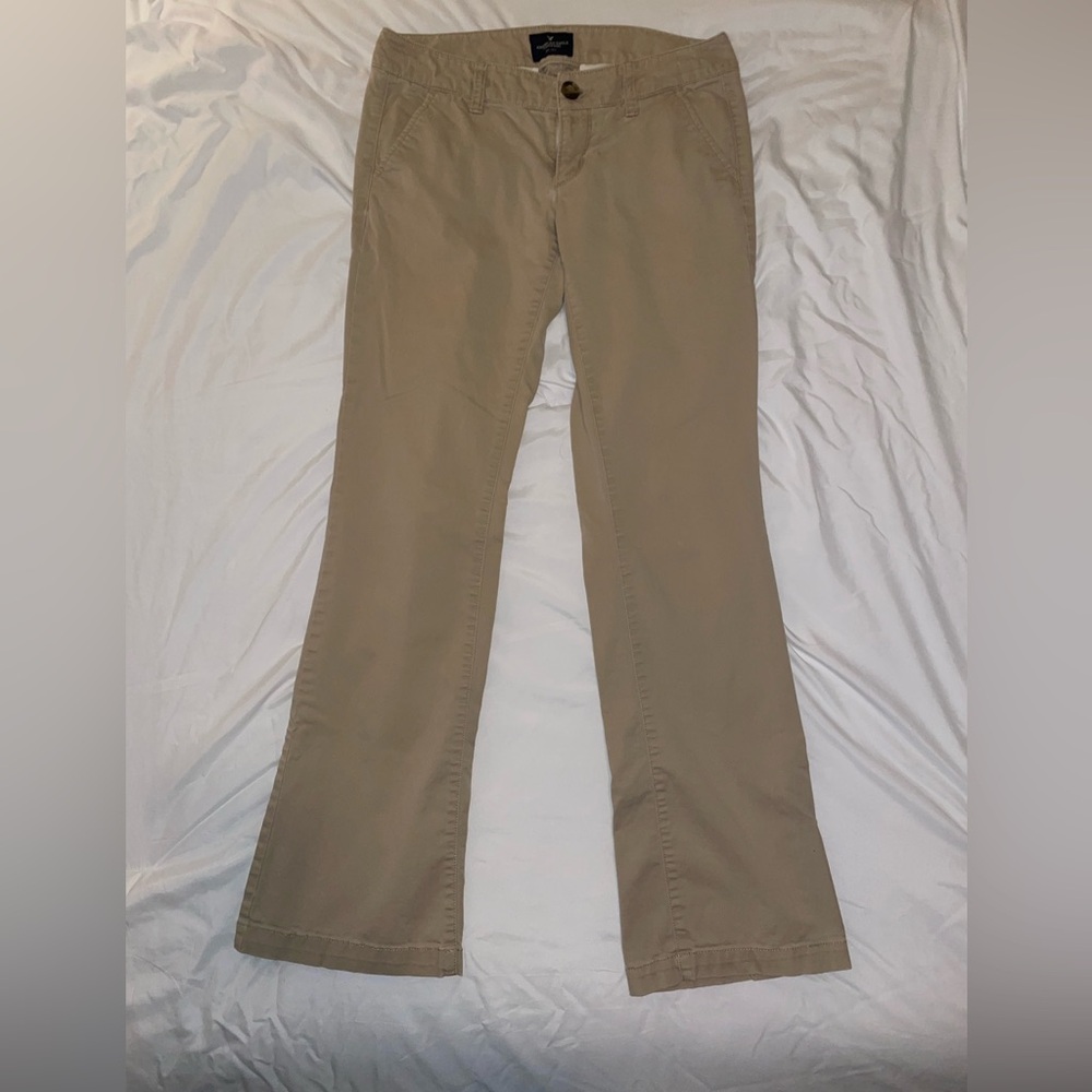 American Eagle Kick Boot khaki pants (reg length) I have 2 pair available!